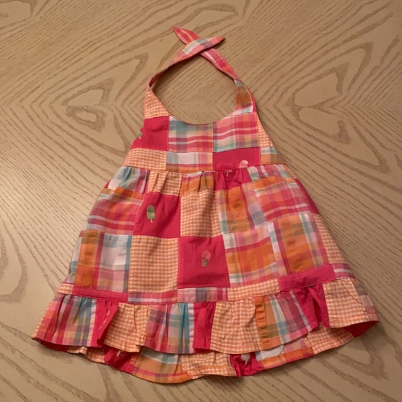 Gymboree size 3 halter tank top with jean shorts. - Picture 2 of 7